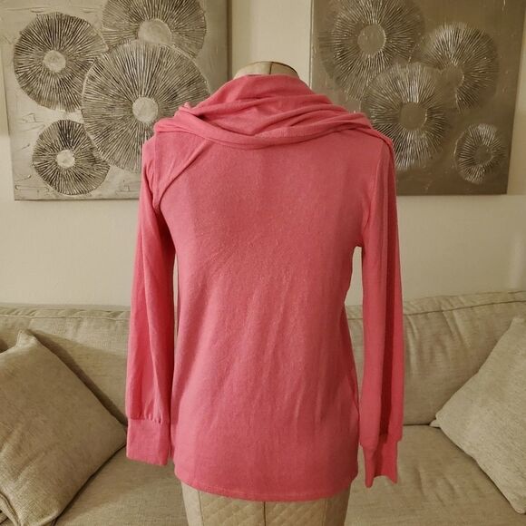 Gibson Cozy Fleece Convertible Neck Sweatshirt - Picture 7 of 9